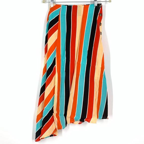 ASTR the Label Monica Skirt Women’s Size Small Colorful Striped - Picture 1 of 11